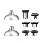 For PS4 Joystick 8pcs /Set Gamepad Metal Buttons Mushroom Head Magnetic Base Cross Keys Accessory Set