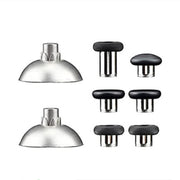 For PS5 Joystick 8pcs /Set Gamepad Metal Buttons Mushroom Head Magnetic Base Cross Keys Accessory Set