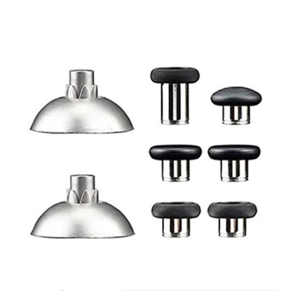 For PS5 Joystick 8pcs /Set Gamepad Metal Buttons Mushroom Head Magnetic Base Cross Keys Accessory Set