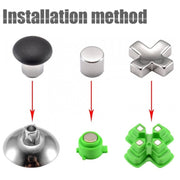 For PS4 20pcs /Set Gamepad Metal Buttons Mushroom Head Magnetic Base Cross Keys Accessory Set