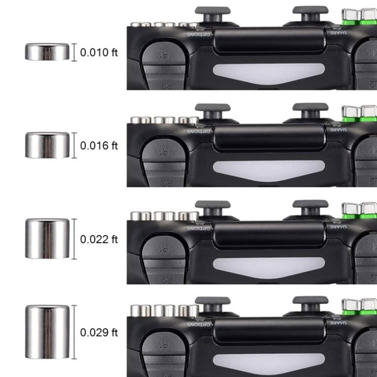 For PS4 Joystick 8pcs /Set Gamepad Metal Buttons Mushroom Head Magnetic Base Cross Keys Accessory Set