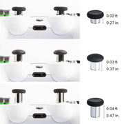 For PS5 Joystick 8pcs /Set Gamepad Metal Buttons Mushroom Head Magnetic Base Cross Keys Accessory Set