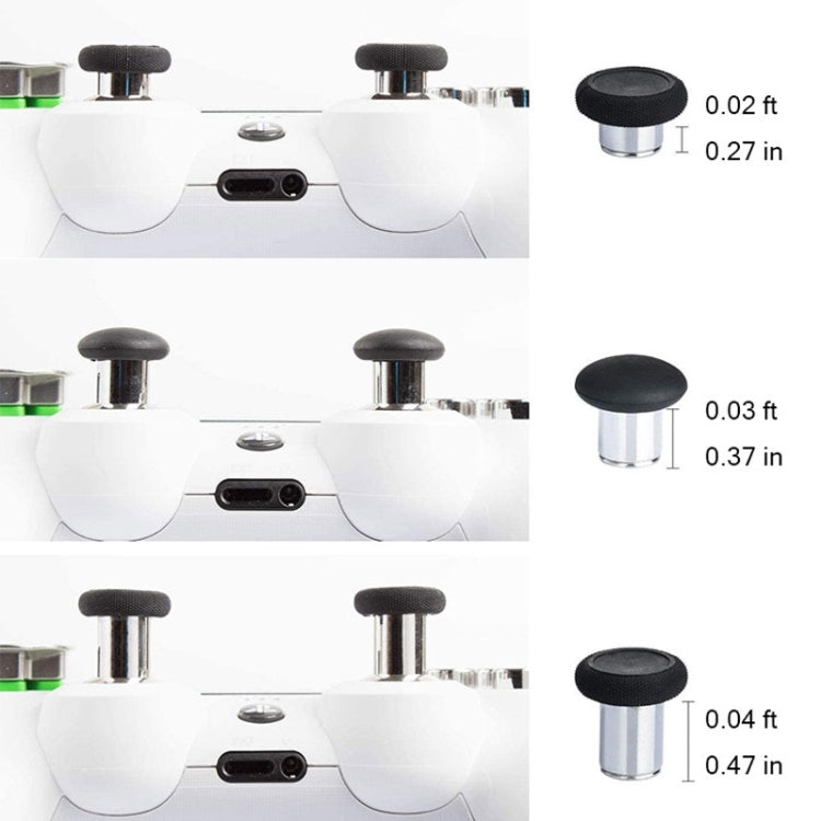 For PS4 32pcs /Set Gamepad Metal Buttons Mushroom Head Magnetic Base Cross Keys Accessory Set