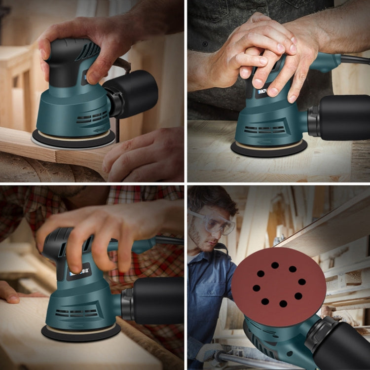 5pcs /Set US Plug MOYI Small Polishing Sandpaper Machine Woodworking Electric Disc Sander