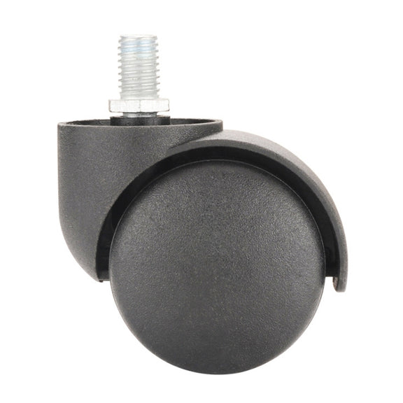 M10 Screw Quiet Swivel Chair Universal Wheels Office Chair Roller Casters(Black)