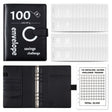 A5 100 Day Savings Challenge Envelope Budget Planner Binder Notebook Handbook, Color: Pattern Black - Notebooks by PMC TechLife | Online Shopping South Africa | PMC TechLife | Buy Now Pay Later Mobicred