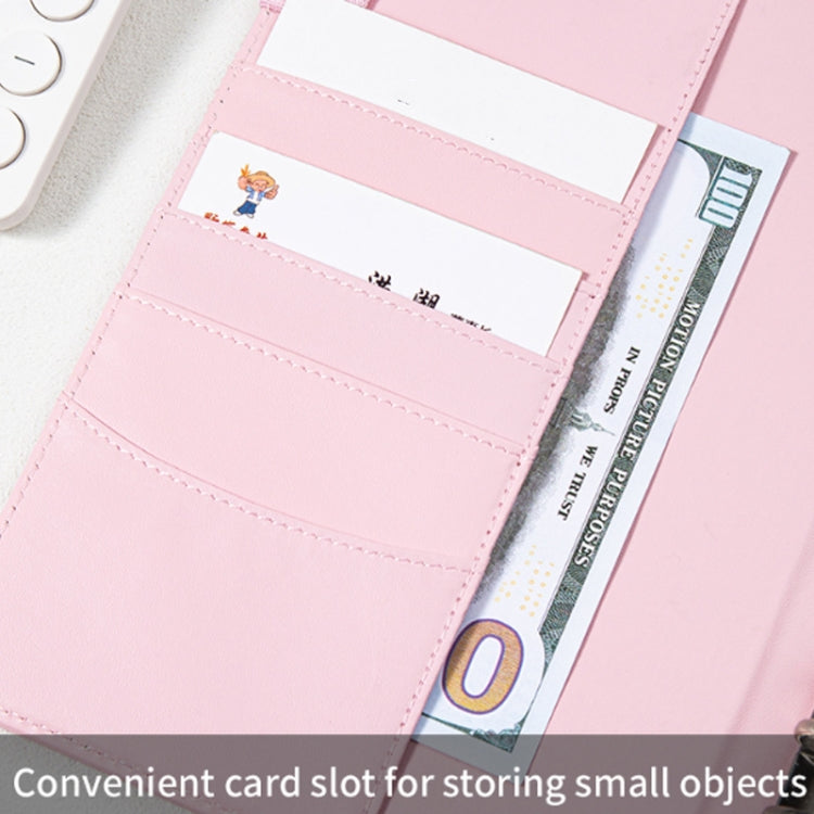 A5 100 Day Savings Challenge Envelope Budget Planner Binder Notebook Handbook, Color: Words Black