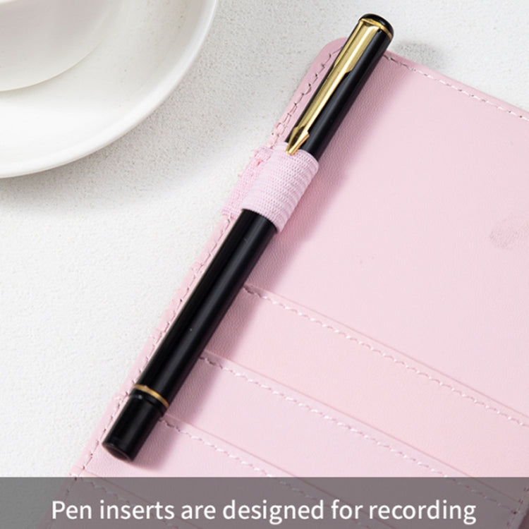 A5 100 Day Savings Challenge Envelope Budget Planner Binder Notebook Handbook, Color: Words Black