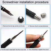 5 In 1 Aluminum Alloy Screwdriver Cell Phone Disassembly And Repair Tools(Green)