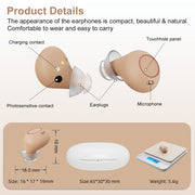 Z-26D1 Digital DSP In-ear TWS Invisible Hearing Aid Rechargeable Touch Control Sound Amplifier(Black)