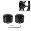 For Harley Davidson Motorcycle Modified Front Axle Wheel Covers Front Axle Decorative Cover(Black) - Replacement Parts by PMC TechLife | Online Shopping South Africa | PMC TechLife | Buy Now Pay Later Mobicred