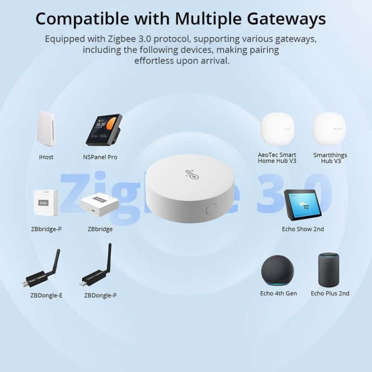 Sonoff SNZB-02P Wireless Temperature And Humidity Sensor Detector Smart Home