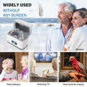 Z-126  Rechargeable Digital Display Hearing Aid Ear-hanging Sound Amplifier(Silver)