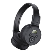 F4 Digital Display Automatic Scanning Foldable FM Radio Headphone, Spec: Battery Version