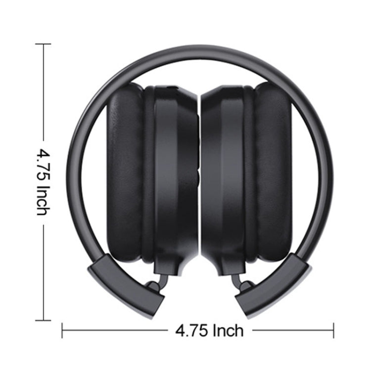 F4 Digital Display Automatic Scanning Foldable FM Radio Headphone, Spec: Battery Version