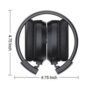 F4 Digital Display Automatic Scanning Foldable FM Radio Headphone, Spec: Battery Version