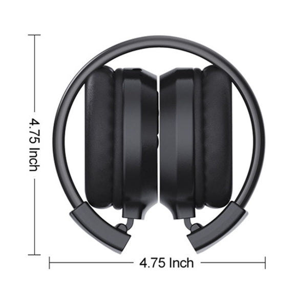 F4 Digital Display Automatic Scanning Foldable FM Radio Headphone, Spec: Battery Version