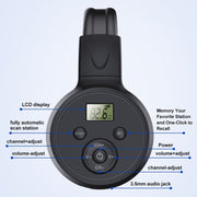 F4 Digital Display Automatic Scanning Foldable FM Radio Headphone, Spec: Charging Version
