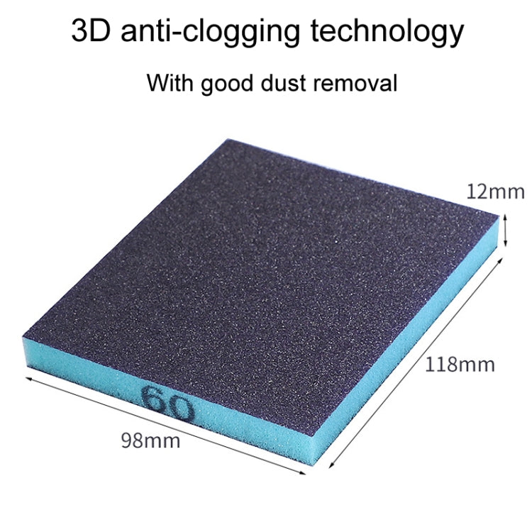100# Woodworking Polishing Metal Rust Removal Wet And Dry Sponge Sandpaper