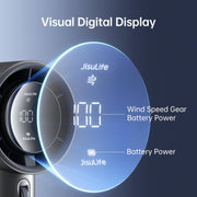 JisuLife FA53 Pro 1 High-speed Powerful Cooling Handheld Small Fan Mini Portable USB Rechargeable Desktop Fan(Light Brown)