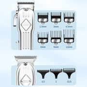 3pcs /Set Men Home Hair Salon High-power Hair Clipper(Colorful)