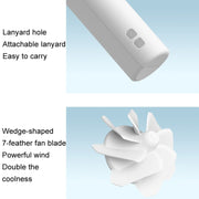 JisuLife FA42 Handheld Portable Small Rechargeable Turbo Fan, Color: White 2000mAh
