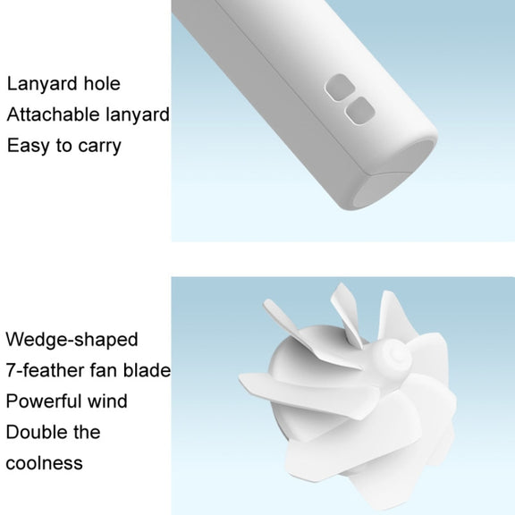 JisuLife FA42 Handheld Portable Small Rechargeable Turbo Fan, Color: Brown 2000mAh