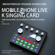 V8S Audio Mixer Live Voice Changer External Sound Card, Color: Black Triangle Set