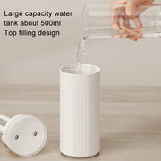 JisuLife HU16 Desktop Dual Mist Ports Humidifier, Color: White Plug-in