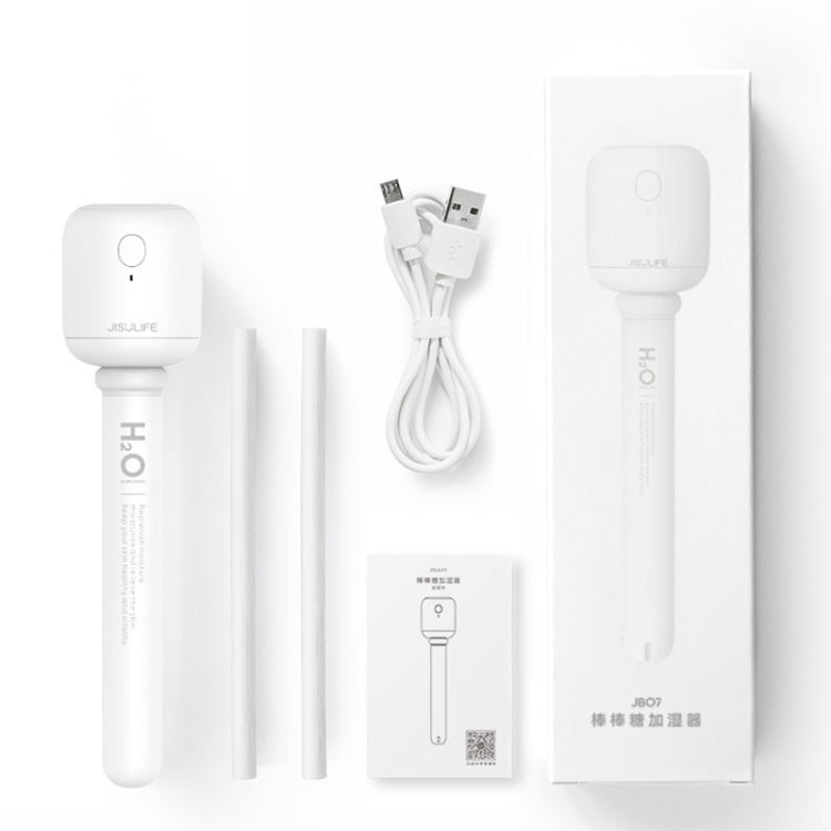 JisuLife JB07 Wireless High Mist Portable Humidifier, No Water Tank, Color: White 2200mAh