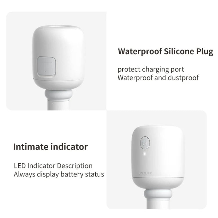 JisuLife JB07 Wireless High Mist Portable Humidifier, No Water Tank, Color: White 2200mAh