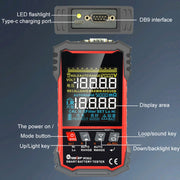 Battery Internal Resistance Tester Lead-Acid Alkaline Lithium Battery Tester, Model: IR500