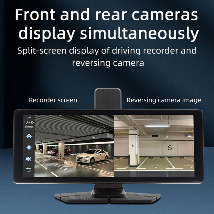 Car Bluetooth Portable DVR Monitor Support Carplay/Android Auto, Specifications: Display