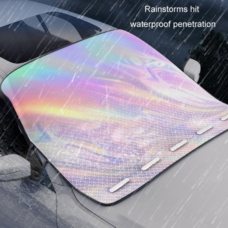 Car Laser Front Windshield Sun Protection Heat Insulation Sunshade, Size: Small