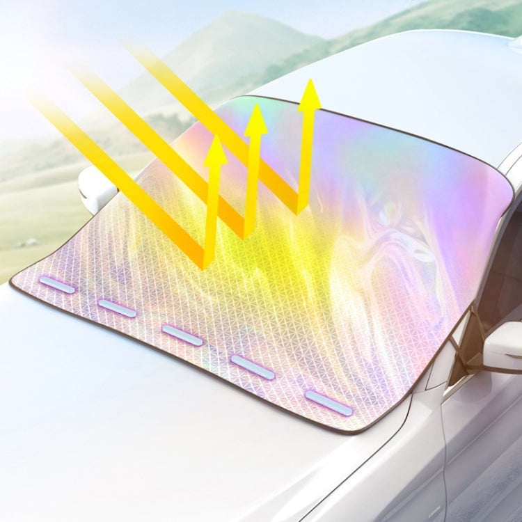 Car Laser Front Windshield Sun Protection Heat Insulation Sunshade, Size: Small