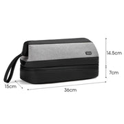 For Dyson Baona BN-DS005 Large-capacity Double-layer Hair Dryer Curling Iron Storage Bag(Black)