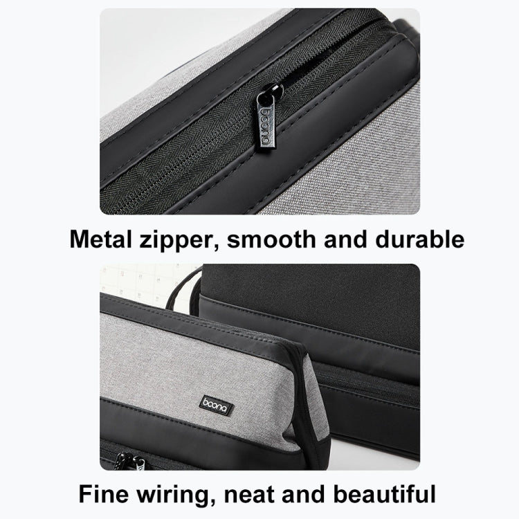 For Dyson Baona BN-DS005 Large-capacity Double-layer Hair Dryer Curling Iron Storage Bag(Black)