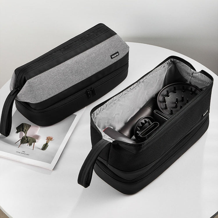 For Dyson Baona BN-DS005 Large-capacity Double-layer Hair Dryer Curling Iron Storage Bag(Gray)