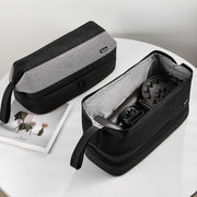 For Dyson Baona BN-DS005 Large-capacity Double-layer Hair Dryer Curling Iron Storage Bag(Gray)