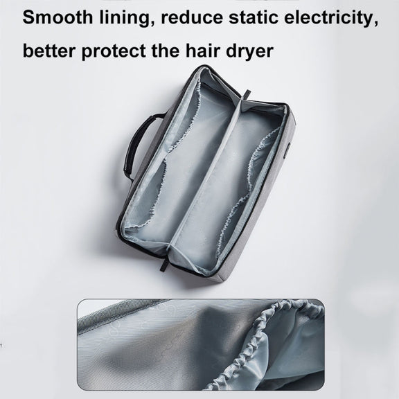 For Dyson Baona BN-DS010 Large Capacity Water-resistant Hair Dryer Storage Bag(Gray)
