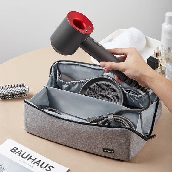 For Dyson Baona BN-DS010 Large Capacity Water-resistant Hair Dryer Storage Bag(Black)