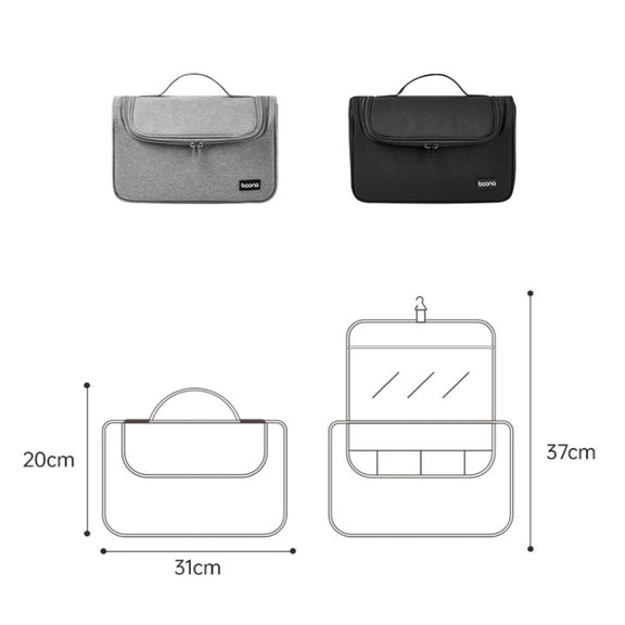For Dyson Baona BN-DS002 Large Capacity Portable Handheld Hair Dryer Storage Bag with Hook(Black)
