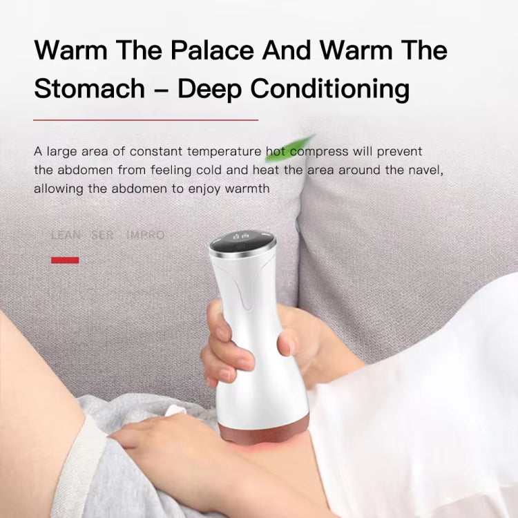 Acupuncture Stone Electric Hot Compress Vibrating Massager Whole Body Universal 9-speed Adjustable Gua Sha Apparatus(Red)