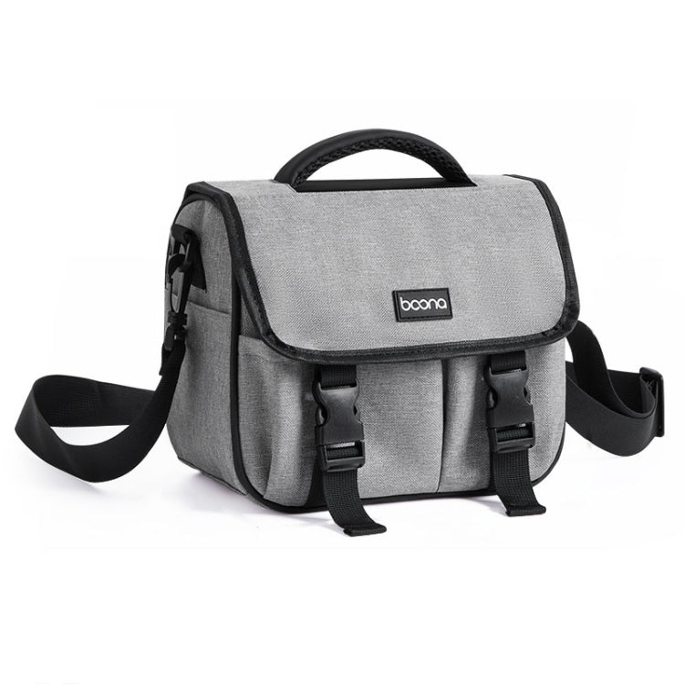 Baona BN-H017 Photography SLR / Micro Single Cross-Body Camera Storage Bag, Color: M Gray