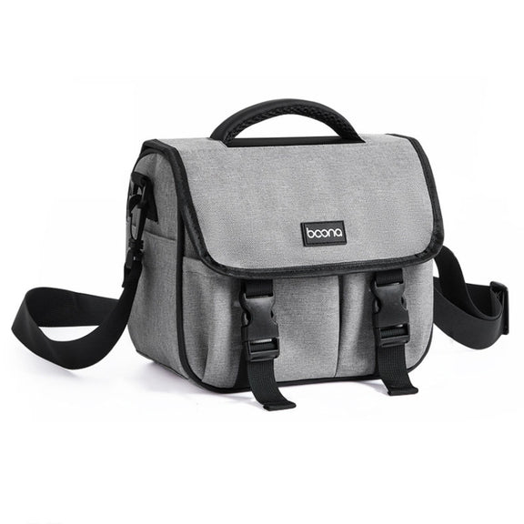 Baona BN-H017 Photography SLR / Micro Single Cross-Body Camera Storage Bag, Color: M Gray