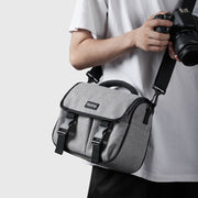 Baona BN-H017 Photography SLR / Micro Single Cross-Body Camera Storage Bag, Color: M Gray
