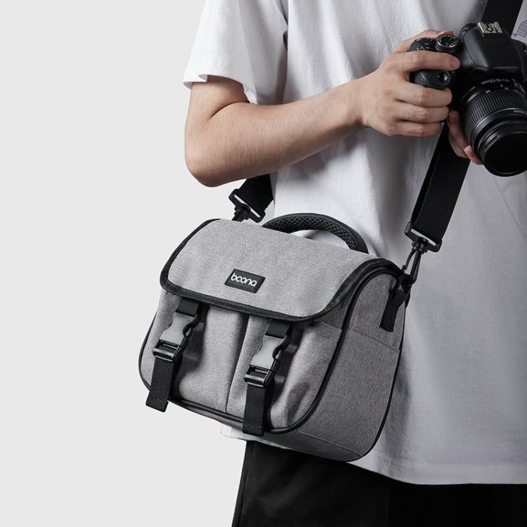 Baona BN-H017 Photography SLR / Micro Single Cross-Body Camera Storage Bag, Color: M Gray