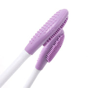 2pcs Dual Head Silicone Face Mask Brush Face Cleansing Massage Brush Mud Mask Applicator(Rose)