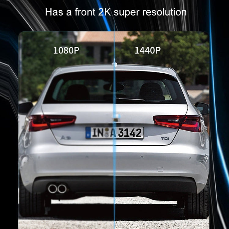 Mobile Phone WIFI Interconnection 2K Ultra-Clear Night Vision Hidden Driving Recorder, Version: Step-down Line(No TF Card)