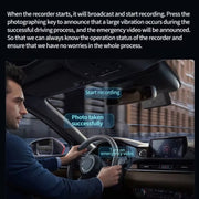 Mobile Phone WIFI Interconnection 2K Ultra-Clear Night Vision Hidden Driving Recorder, Version: Step-down Line(No TF Card)